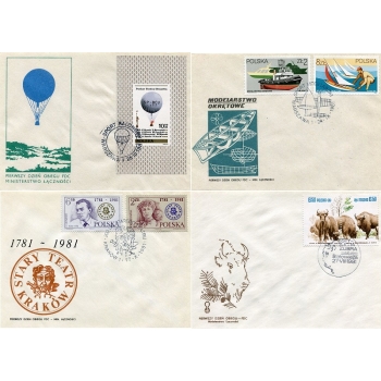 Koperty FDC Rocznik 1981 r
